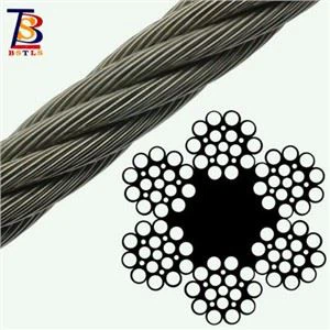 Fune metallica sicura e affidabile in acciaio inossidabile 304 mm 7X19 1 per l'edilizia